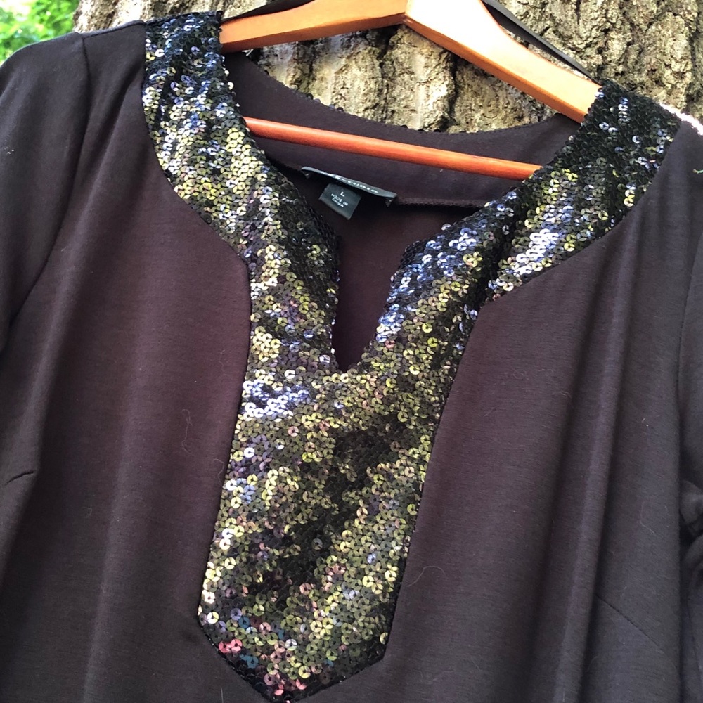 AB STUDIO sequin tunic - Picture 2 of 4